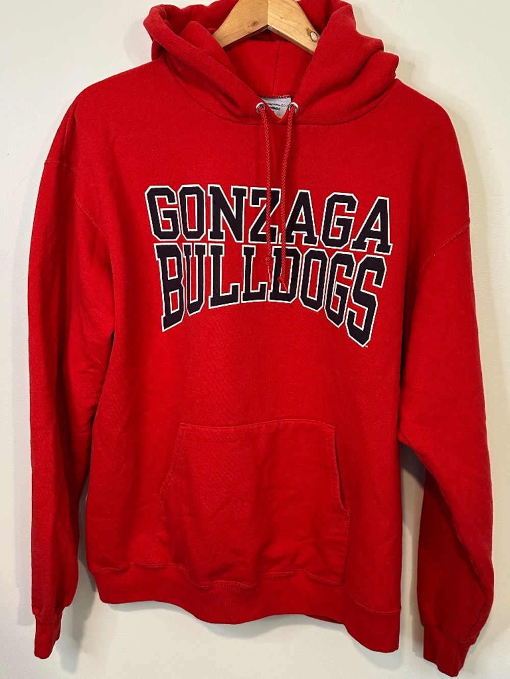 Gonzaga Bulldogs Champion Hoodie Size: XL Red and Black